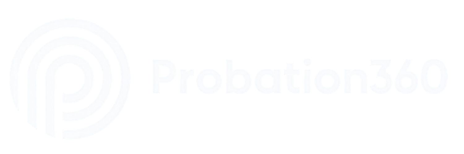 Probation360 logo wordmark - AI probation and UA hotline app